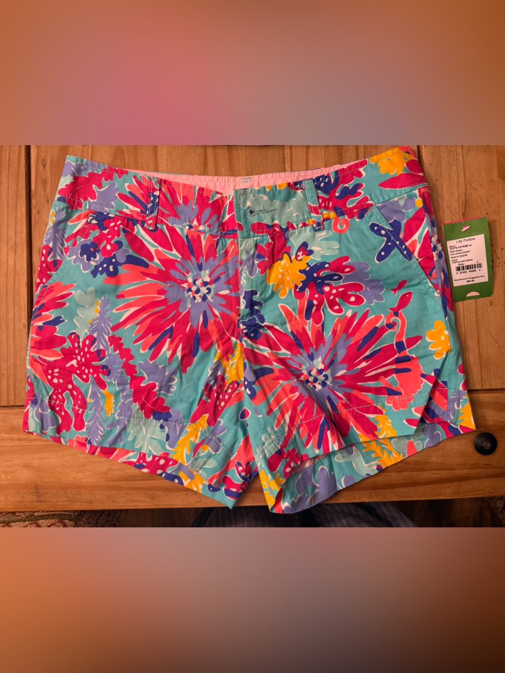 Lilly Pulitzer Callahan Short Aqua Trippin and Sippin